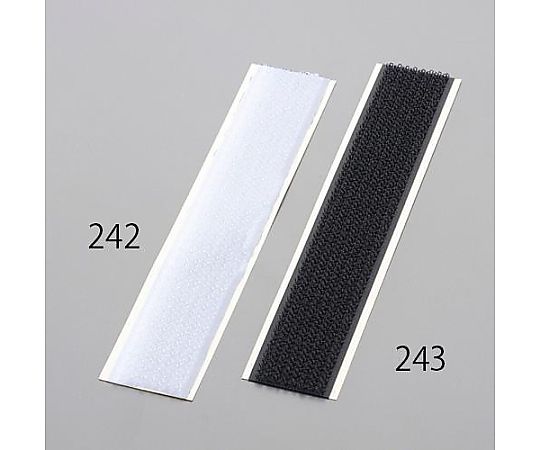 アズワン 25x150mm 粘着付マジックテープ雄・雌セット(白) EA944MA-242 1枚(ご注文単位1枚)【直送品】