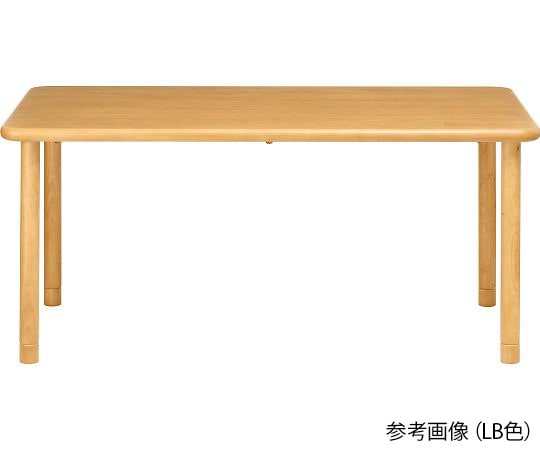 貞苅椅子製作所 天然木テーブルライトブラウン 長方形 4人掛けワイド B脚(ラチェット昇降脚) TS1-K16590 LB 1台(ご注文単位1台)【直送品】