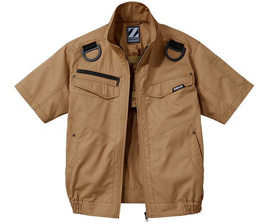 自重堂 空調服半袖ブルゾン キャメル EL 74130 1枚(ご注文単位1枚)【直送品】