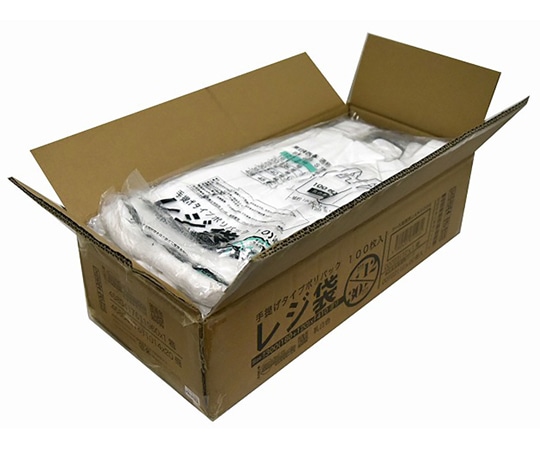 紺屋商事 ケース売:レジ袋乳白 東12西30号 180(300)×410(100枚×20冊) 00723112 1箱(ご注文単位1箱)【直送品】