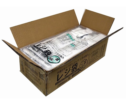 紺屋商事 ケース売:レジ袋半透明 東8西25号 160(260)×360(100枚×20冊) 00723208 1箱(ご注文単位1箱)【直送品】