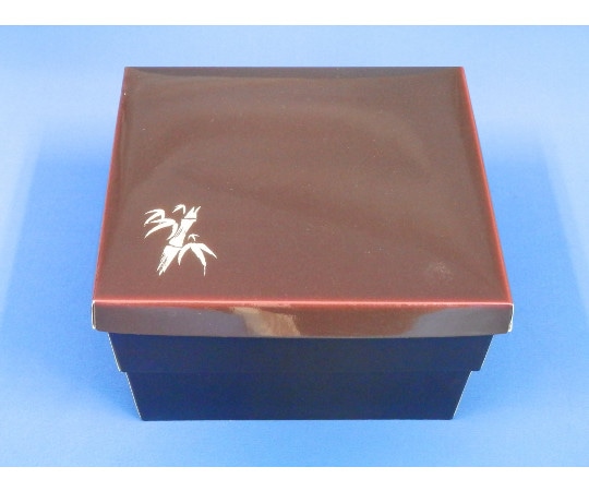 北原産業 紙ボックス 二段弁当 睦月/はなふさセット こと弁(竹)1箱(25枚×4袋入) 55-55 1箱(ご注文単位1箱)【直送品】