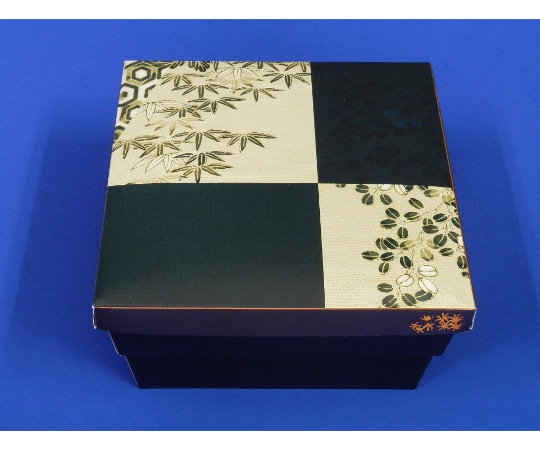 北原産業 紙ボックス 二段弁当 睦月/はなふさセット こと弁(萌芽)1箱(25枚×4袋入) 55-55 1箱(ご注文単位1箱)【直送品】
