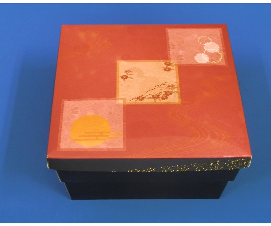 北原産業 紙ボックス 二段弁当 睦月/はなふさセット こと弁(雪月花)1箱(25枚×4袋入) 55-55 1箱(ご注文単位1箱)【直送品】