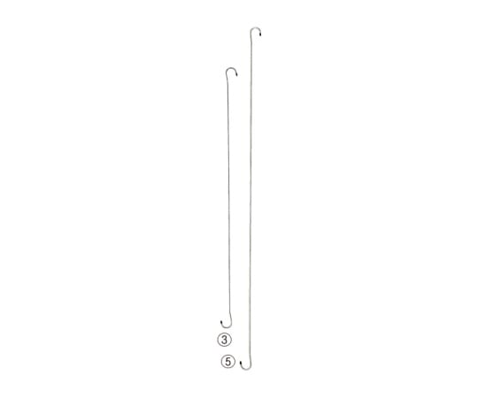 ストア・エキスプレス ロングSカン ステンレス L110cm 2本 61-753-91-3 1セット(ご注文単位1セット)【直送品】