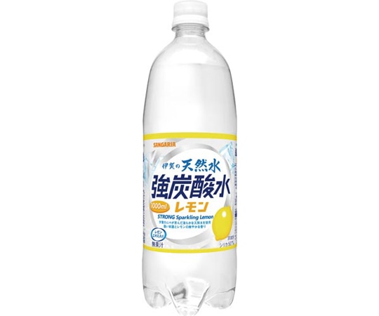 日本サンガリアベバレッジカンパニー 伊賀の天然水強炭酸水レモン 1000mL 12本 119780 1ケース※軽(ご注文単位1ケース)【直送品】