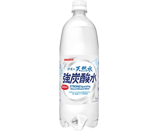 日本サンガリアベバレッジカンパニー 伊賀の天然水強炭酸水 1000mL 12本 119247 1ケース※軽(ご注文単位1ケース)【直送品】