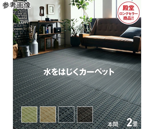 アズワン 洗える PPカーペット アウトドア ペット グリーン 本間2畳(約191×191cm) 1090030121602 1個（ご注文単位1個）【直送品】