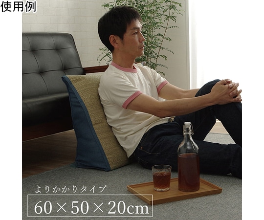 アズワン い草 くつろぐ ごろ寝クッション シンプル 約60×50×20cm 1121760042901 1個(ご注文単位1個)【直送品】