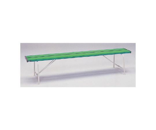 ユニット ベンチ(背なし1800) 緑色 376-81 1個(ご注文単位1個)【直送品】