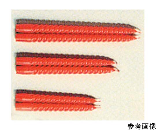 アズワン スパイラルキャンドル 12本入 赤 10インチ 1個(ご注文単位1個)【直送品】