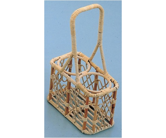 萬洋 籐ビールポーター 210×115×350mm (2本入) 30-402 1個(ご注文単位1個)【直送品】