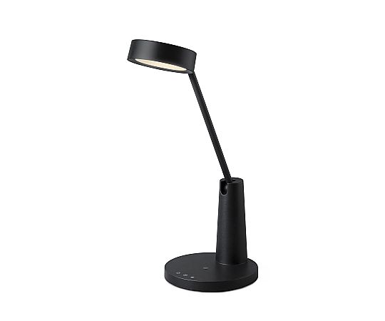 アイリスオーヤマ LEDデスクライト Qi充電シリーズ 平置きタイプ 調光・調色 LDL-QF02DL-B 1個（ご注文単位1個）【直送品】
