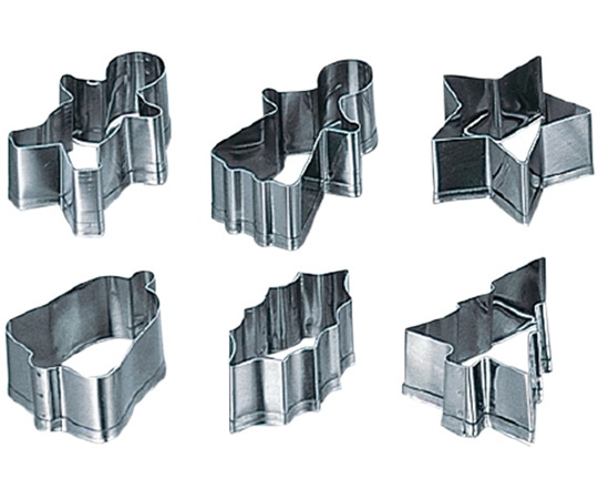 田中糧機製作所 18-8 クリスマスクッキーカッター 6pcs  1個(ご注文単位1個)【直送品】