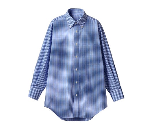 住商モンブラン シャツ 兼用 長袖 ブルーチェック 3L CM2503-4 1枚（ご注文単位1枚）【直送品】