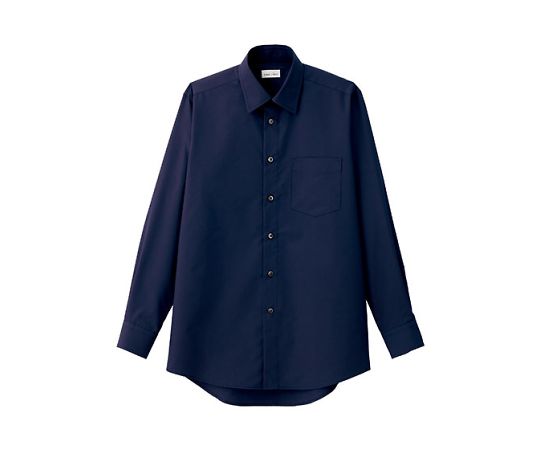 FACE メンズレギュラーカラー長袖シャツ ネイビー 3L FB5040M-8 3L 1枚（ご注文単位1枚）【直送品】
