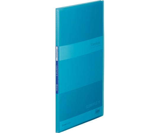キングジム シンプリーズ クリアーファイル(透明) 青 184TSPH 1冊(ご注文単位1冊)【直送品】