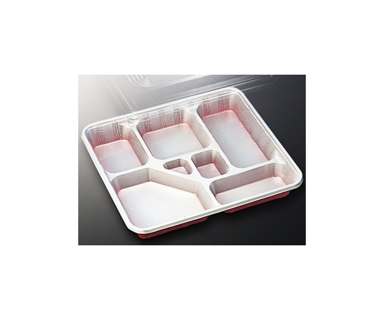中央化学 仕出弁当 DX仕切 R-6-N 透明蓋付 20枚入 96545 1袋(ご注文単位1袋)【直送品】