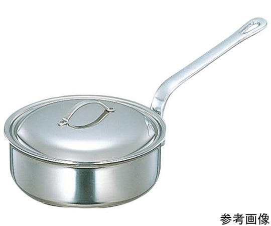 シモリュウ プロシードⅡ 浅型片手鍋 蓋付 3.6L 24cm 505(24cm) 1個（ご注文単位1個）【直送品】