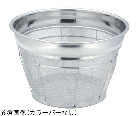 本間冬治工業 18-8 深型米揚ざる レッド 3升 3升 27.5cm 1個(ご注文単位1個)【直送品】
