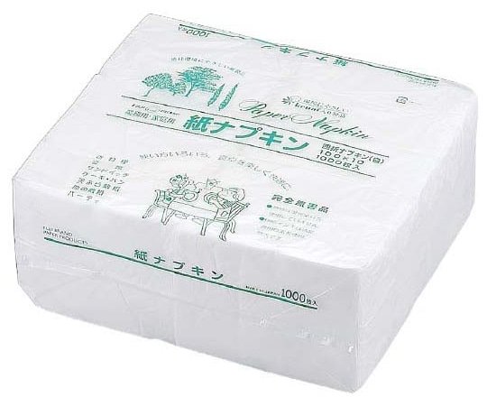 尚美堂 4折ナプキン 白 1000枚×10袋入 007300 1ケース(ご注文単位1ケース)【直送品】