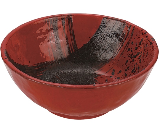 福井クラフト 丸小鉢 黒刷毛目塗 φ112mm 50021881 1個(ご注文単位1個)【直送品】