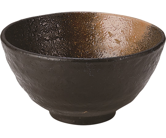 福井クラフト 深小鉢 金吹茶タタキ塗 φ118mm 50021920 1個(ご注文単位1個)【直送品】