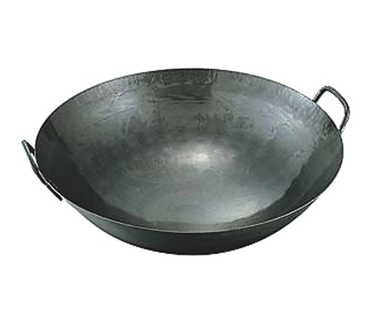 山田工業所 鉄打出中華鍋 1.2mm(取手溶接)36cm  1個（ご注文単位1個）【直送品】