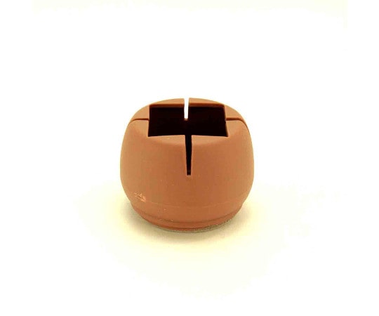 和気産業 ワイドフェルトキャップ 角脚用 36-50mm 薄茶 4個入 GK-803 1袋(ご注文単位1袋)【直送品】