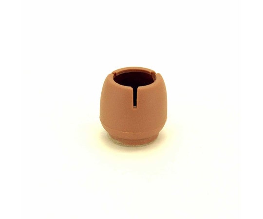 和気産業 ワイドフェルトキャップ 丸脚用 16-21mm 薄茶 4個入 GK-701 1袋(ご注文単位1袋)【直送品】