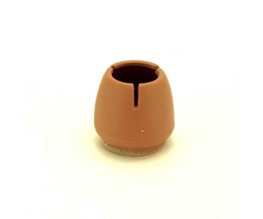 和気産業 ワイドフェルトキャップ 丸脚用 21-32mm 薄茶 4個入 GK-702 1袋(ご注文単位1袋)【直送品】