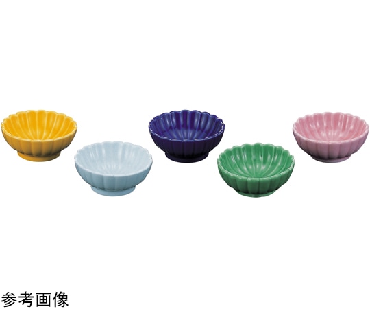 福井クラフト 陶)菊鉢(中)黄釉 89770010 1個(ご注文単位1個)【直送品】