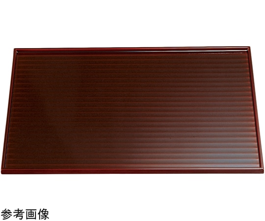 福井クラフト 木)尺3 鉋目懐石盆 溜漆塗 17400020 1個（ご注文単位1個）【直送品】