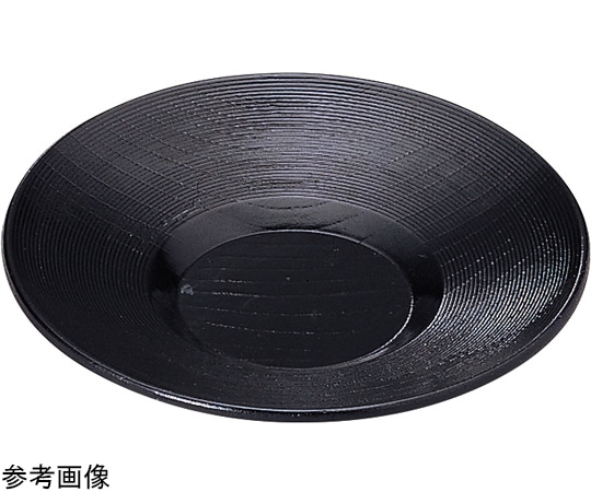 福井クラフト A4寸 千筋茶托 黒塗 75000110 1個（ご注文単位1個）【直送品】