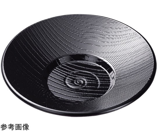 福井クラフト 4寸 千筋木目渦茶托 黒 81015310 1個（ご注文単位1個）【直送品】