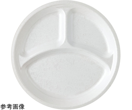 福井クラフト 耐熱27cm 丸プレート ホワイトアクア(裏白塗) 51354790 1個(ご注文単位1個)【直送品】