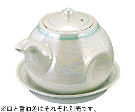 福井クラフト 陶)丸醤油差 銀霞 51272581 1個（ご注文単位1個）【直送品】