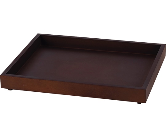 福井クラフト 木製トレー1/2(浅)ブラウン 80113220 1個（ご注文単位1個）【直送品】