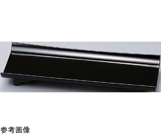 福井クラフト 尺2 長手春日盛器 総黒L型足付 50261590 1個（ご注文単位1個）【直送品】