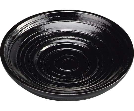 福井クラフト 14cm 乱彫りソーサー 黒 85915880 1個（ご注文単位1個）【直送品】