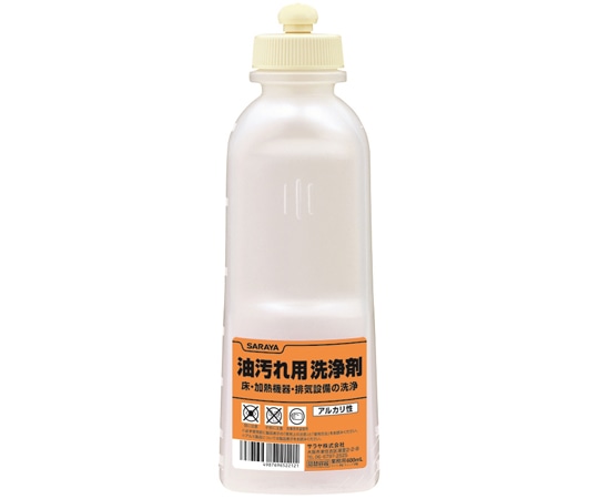 サラヤ スクイズボトル 油汚れ用洗浄剤用 600mL 20個入 52212 1ケース(ご注文単位1ケース)【直送品】