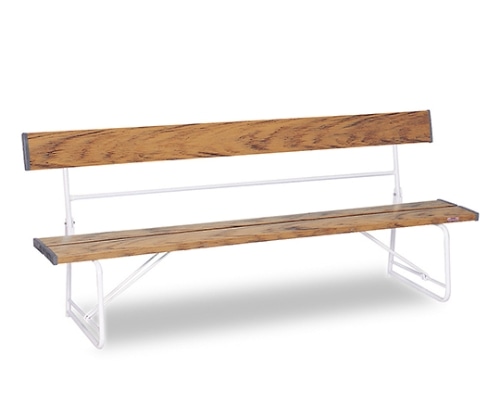 テラモト ベンチ(背付)1800 木調 BC-300-018-9 1個(ご注文単位1個)【直送品】