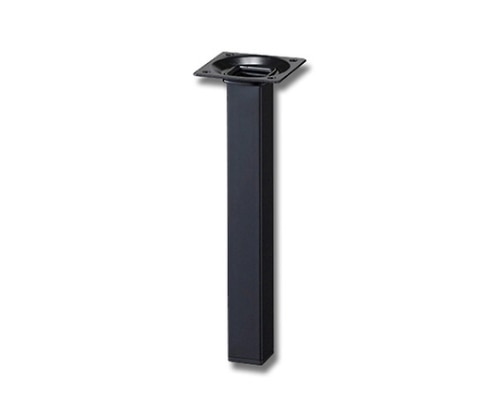光 スマートレグ角脚25×25×200mm 黒 KSK252-1 1個(ご注文単位1個)【直送品】