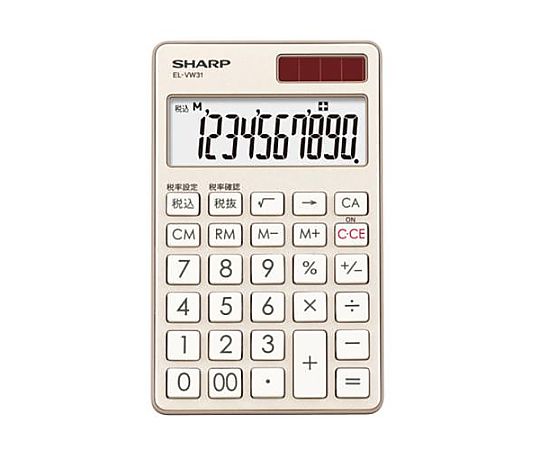 アズワン 10桁 計算機(ゴールド) EA761GD-53 1台(ご注文単位1台)【直送品】