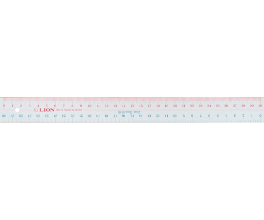 ライオン事務器 アクリル直線定規 No.10 1本(ご注文単位1本)【直送品】