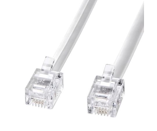 アズワン 20m モジュラーコード(6極4芯/ホワイト) EA764CA-87 1個(ご注文単位1個)【直送品】