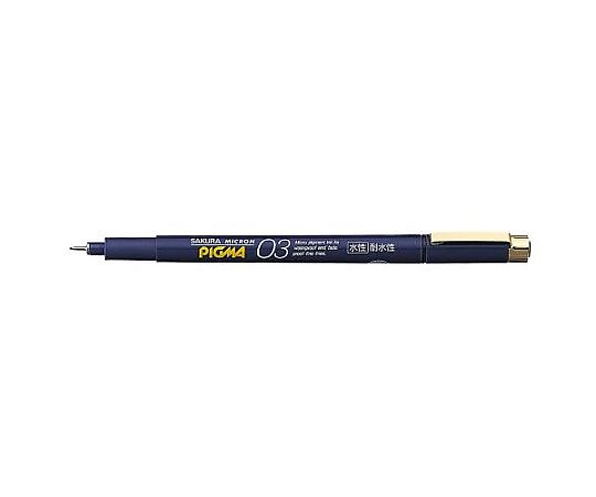 アズワン 0.35mm [黒] 水性デザイン用ペン(耐水/耐光性) EA765MV-213 1本(ご注文単位1本)【直送品】