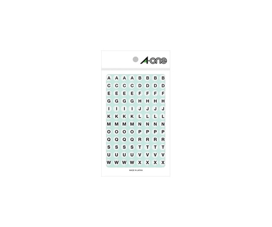 エーワン(A-ONE) 特殊ラベル アルファベット 白 丸型 9mmφ 1パック(4シート入) 8090 1パック(ご注文単位1パック)【直送品】