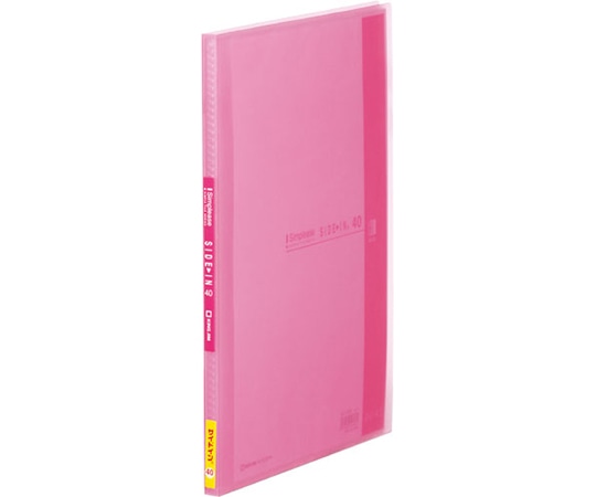 キングジム シンプリーズ CFサイドイン 40P ピンク 187TSPW 1冊(ご注文単位1冊)【直送品】
