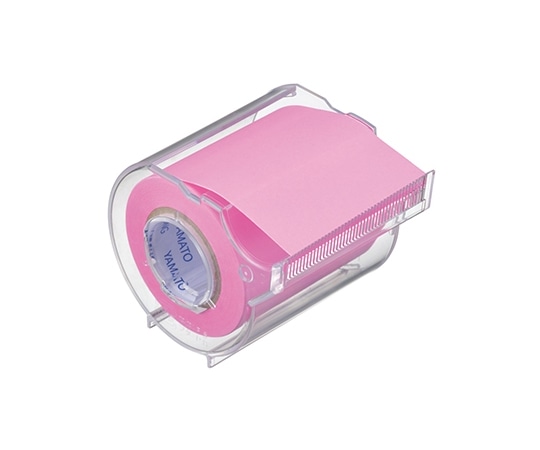 ヤマト(文具) メモックロールテープ強粘着 カッター付 ローズ PRK-50CH-RO 1巻(ご注文単位1巻)【直送品】